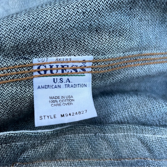 Guess Vintage 90’s Men’s Button Up Denim Jean Jacket Sz XXL - Picture 10 of 16